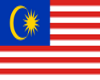 Malaysian flag neon sign