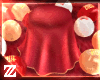 Ⓩ Red Skirted Table