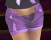 {B} Purple Jean Shorts