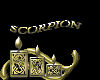 sticker scorpion gold
