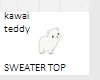 kawaii bear baggy top