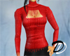 Fringed sweater (red)