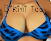 |L| Blue Bikini Top