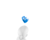 blue animated heart f