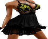 [C] Blk/Yel Lace Dress