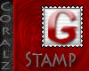 Red "G" Stamp