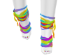 rainbow feet