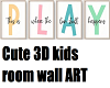 kids room wall art