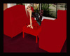 SD Red Leather Pose Sofa