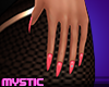 Peach Gem Nails
