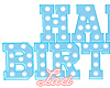 ♡ Blue Bday Sign
