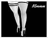 !ML White V2 Socks&Heels