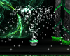 green/black star fountai