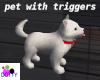 white puppy animated pet