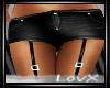 [LX]Black Garter Shorts
