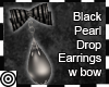 *m Black Pearl Earrings