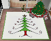 [W]Xmas Tree Rug White