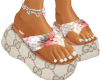 floral goucci slides