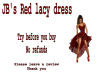 JB's Red lacy dress
