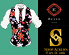 waistcoat  floral top