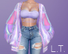 Lilac Holo Jacket & Top