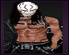 Dark Black Leather Jeans White Masked Halloween Costumes cool Guys