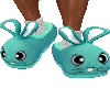Bunny Slippers Teal M