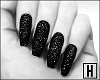 H. Nails Glitter Black