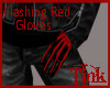 Mens Flashing Gloves Red