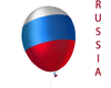 Russian Flag Balloon
