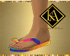 sandals colors tropical