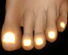 Golden Burning Toe Nails