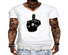 white FU skull Tshirt