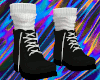 Black boots White socks