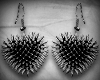 spiked hearts earrings