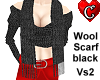 Scarf Wool black Vs2