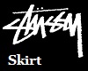 blk jacket stussy skirt