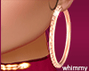 Bling Gold Hoop Earrings
