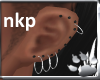 Multi Earrings blk/silve