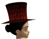 Top Hat Red Goth