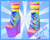 rainbow boots