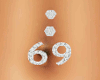 69 belly piercings stud