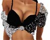 Blk/Sil Bikini Top w/wra