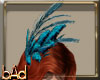 Teal Head Feathers