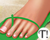 T! Beach Sandals Green