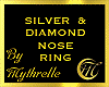 SILVR DIAMOND NOSE RING