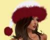 Cute White/Red Santa Hat