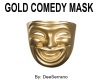 GOLD COMEDY MASK