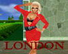 London~Red Shirt Dress