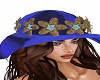 blue flowers for hat